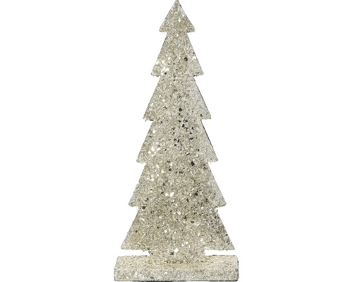 Dekoratívny vianočný stromček z trblietavého materiálu
