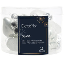 Sklenené vianočné gule, 12 kusov