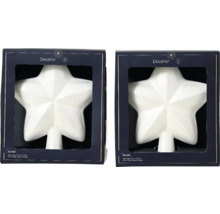 Sklenená hviezda na vianočný stromček v obale