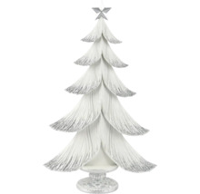 Dekoratívny vianočný stromček z umelej živice s hviezdou na vrchole