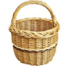 Košík z prútia s rúčkou