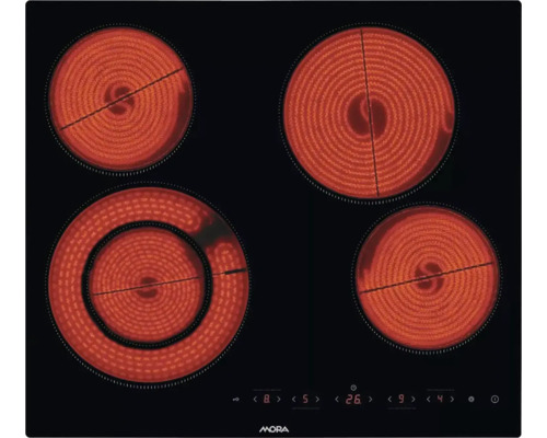 Varná doska Mora so štyrmi varnými zónami