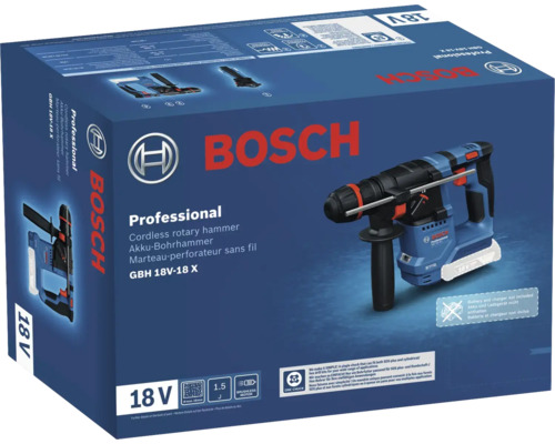 Balenie akumulátorového vŕtacieho kladiva Bosch GBH 18V-18 X