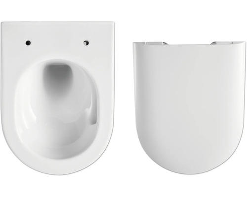 Závesný hlbokosplachovací klozet zo sanitárnej keramiky so sedátkom