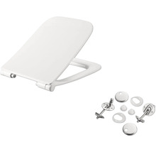 Toaletné sedadlo s upevňovacím materiálom