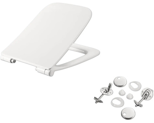Toaletné sedadlo s upevňovacím materiálom