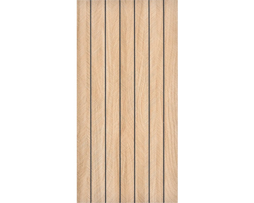 Samolepiaci PVC panel hnedý 30 x 60 cm balenie 4 ks Drevený panel s tmavými škárami