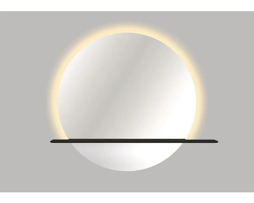 Okrúhle zrkadlo do kúpeľne s osvetlením Cordia ROUND MIRROR WITH ALUMINIUM SHELF IP 44 Okrúhle zrkadlo do kúpeľne s osvetlením Cordia ROUND MIRROR WITH ALUMINIUM SHELF IP 44