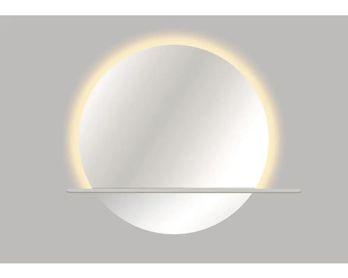 Okrúhle zrkadlo do kúpeľne s osvetlením Cordia ROUND MIRROR WITH ALUMINIUM SHELF IP 44 Okrúhle zrkadlo do kúpeľne s osvetlením Cordia ROUND MIRROR WITH ALUMINIUM SHELF IP 44