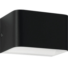 Čierne LED nástenné svietidlo