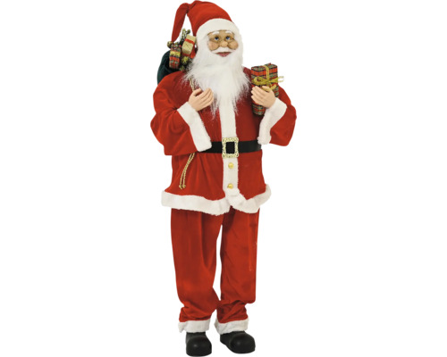 Figúrka Santa polyester 110 cm Figúrka Santa Clausa s darčekmi a vrecom