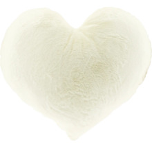 Dekoračný vankúš v tvare srdca z umelej kožušiny
