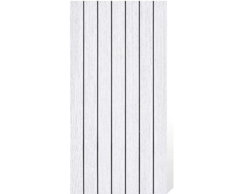 Samolepiaci PVC panel 0015 bílý 60 x 30 cm balenie 4 ks Biele plastové obloženie fasády