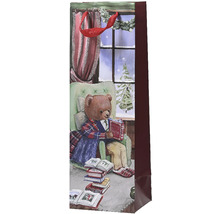 Darčeková taška s motívom medveďa, kresla a kníh