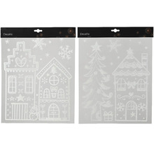 Samolepky na okná s vianočnými motívmi