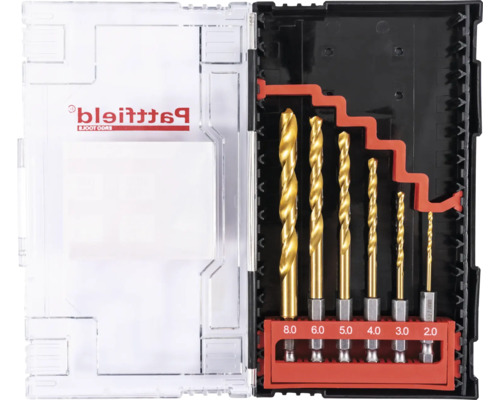 Sada vrtákov Patta Ergo Tools rôznych veľkostí v plastovom boxe