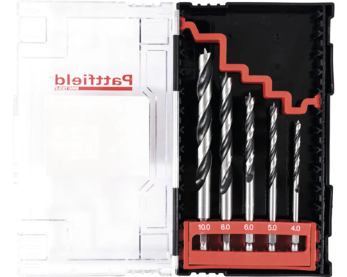 Sada Forstnerových vrtákov v priehľadnej plastovej krabičke