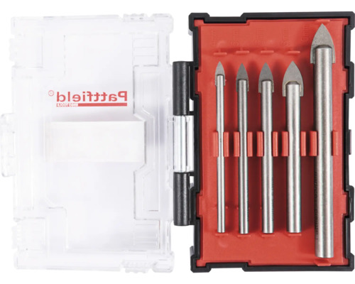 Sada vrtákov na sklo v kufríku