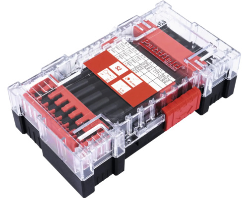 Sada bitov Partfield v priehľadnej úložnej krabici