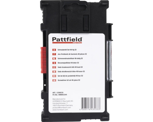 Pattfield sada skrutkovacích bitov 48 kusov