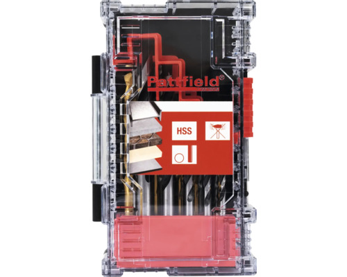Sada vrtákov Pattfield v priehľadnej krabičke
