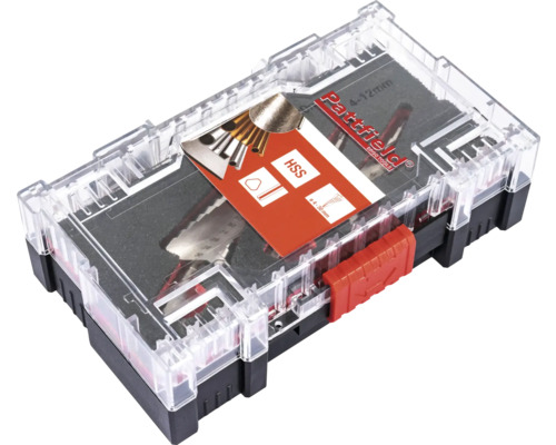 Sada vrtákov a pílových listov Partfield v kufríku