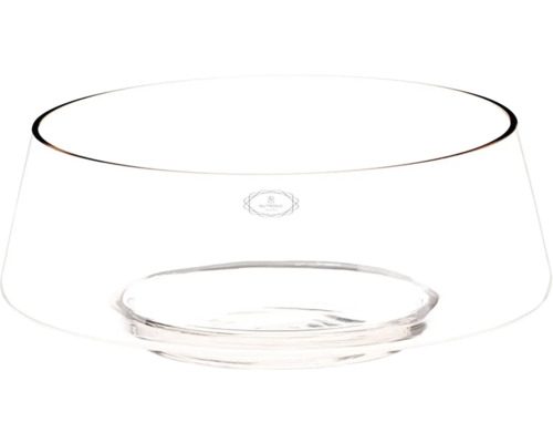 Sklenená váza Ø 29 x 12 cm tvar misy Sklenená misa