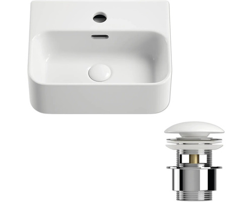 Keramické umývadlo s odtokovou súpravou