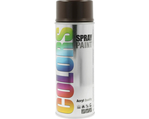 Akrylový lak v spreji COLORS RAL8017 hnedý orech tmavý lesklý 400 ml Sprejová farba v plechovke