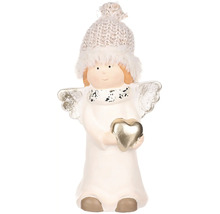 Dekoratívny anjel s čiapkou a srdcom