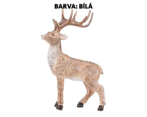 Dekoratívna figúrka stojaceho jeleňa
