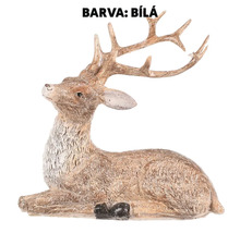 Dekoratívna figúrka ležiaceho jeleňa