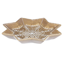 Miska v tvare hviezdy so vzorom snehovej vločky