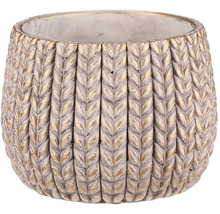 Kvetináč so vzorom pletenia