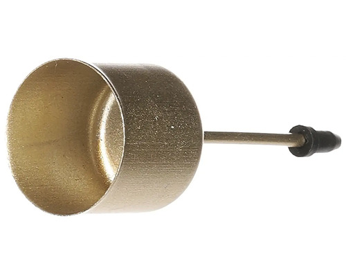 Bodec na kónickú sviečku kov matná strieborná 4 ks Kovový klzák na nechty s ochranným krytom