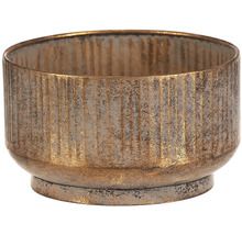 Dekoratívny kvetináč s rebrovanou textúrou