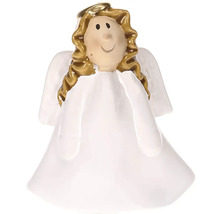 Dekoratívna figúrka anjela so svätožiarou a krídlami