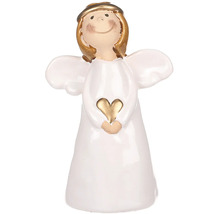 Ozdobný anjel so svätožiarou a srdcom