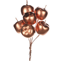 Dekoratívne plastové jablká na stonkách