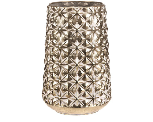 Kovový obal na kvetináč 1/2 väčší 23x38 cm Dekoratívna váza s geometrickým vzorom