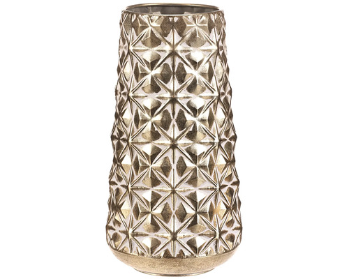 Kovový obal na kvetináč 1/2 menší 17x34 cm Dekoratívna váza s geometrickým vzorom