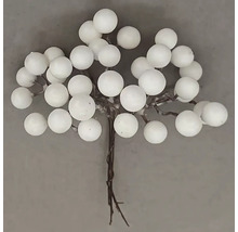 Dekoratívna vetva s bielymi bobuľami