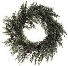 Ozdobný veniec na dvere so šiškami