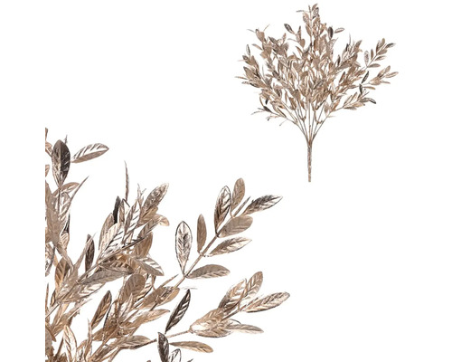 Umelé čučoriedky svetlo medené Dekoratívna umelá rastlina s listami