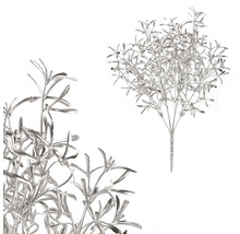 Dekoratívna strieborná umelá rastlina s filigránovými listami