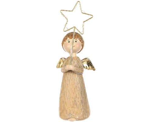Dekoratívny anjel s hviezdou na vianočné obdobie