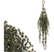 Umelá závesná borievková vetva so šiškami