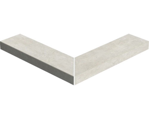 Bazénový lem SAND 60x15x5 cm vonkajší roh 90° Betónová doska