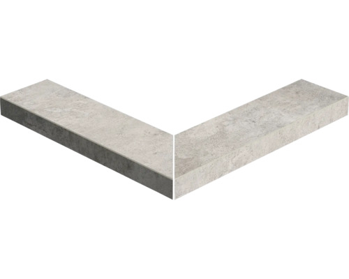 Rohový prvok betónového obrubníka