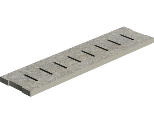 Štrbinový žľab z kameňa s odvodňovacími štrbinami